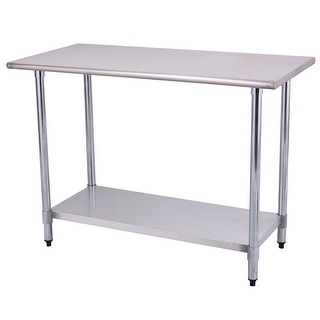 24 x 48 stainless table steel costway 24 48 stainless steel work prep table commercial kitchen restaurant shop 24 x 48 stainless table steel costway 24 48 stainless steel work prep table commercial kitchen restaurant shop